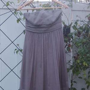 J.Crew Grey Strapless Womens Dress